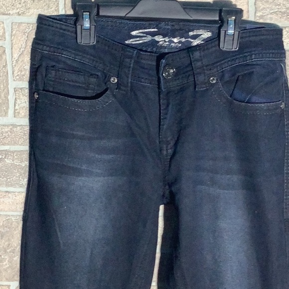Seven7 NEW - Sz 8 - skinny jeans - a very dark navy blue - camera can’t capture - Picture 8 of 9